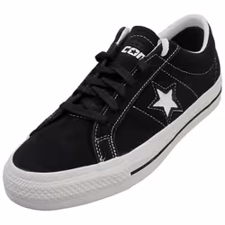 Converse One Star Pro Ox Unisex Casual Trainers in Black White - 9.5