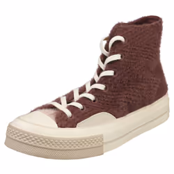Converse Chuck 70 Hi Unisex Fashion Trainers in DarK Wine - 7.5