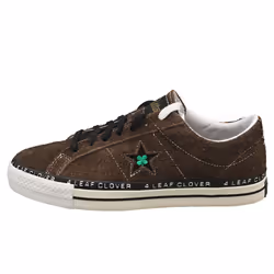 Converse One Star Pro Ox X Patta Unisex Casual Trainers in Java Olive - 7