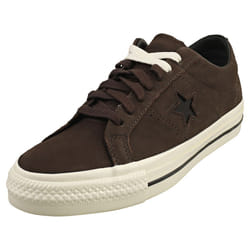 Converse One Star Pro Ox Mens Fashion Trainers in Coffee Nut Egret Black - 7