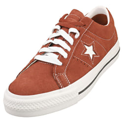 Converse One Star Pro Ox Mens Fashion Trainers in Red Oak White - 8