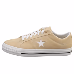 Converse One Star Pro Ox Unisex Casual Trainers in Oat Milk - 7.5