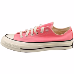 Converse Chuck 70 Ox Unisex Fashion Trainers in Pink White - 4.5