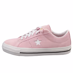 Converse One Star Pro Ox Unisex Fashion Trainers in Pink White - 4