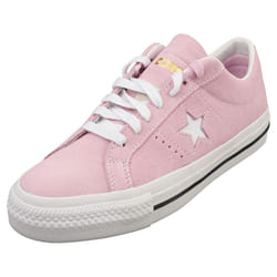 Converse One Star Pro Ox Unisex Fashion Trainers in Pink White - 5.5
