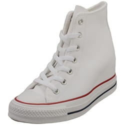 Converse Ctas Wedge Hi Womens Casual Trainers in White - 7
