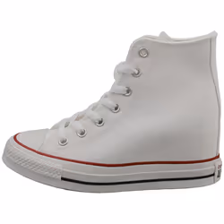 Converse Ctas Wedge Hi Womens Casual Trainers in White - 7