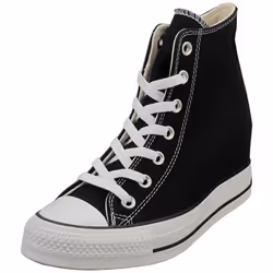 Converse Ctas Wedge Hi Womens Casual Trainers in Black White - 5