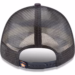 New Era MLB The League 9FORTY Team Color Primary Logo Mesh Trucker Adjustable Hat Cap One Size Fits All - Houston Astros Navy