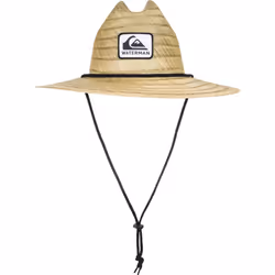 Quiksilver mens The Tier Protection Straw Lifeguard Sun Hat Natural t