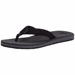 Quiksilver mens carver Suede 3 Point Flip Flop Athletic Sandal grey 1