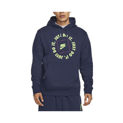 NIKE Mens Fleece Hoodie JDI Hooded Sweatshirt Navy - L