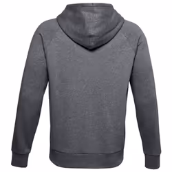 Under Armour Mens 2021 Rival Fleece Soft Brushed Raglan Full Zip Hoodie Hoody - XL, Pitch Grey/Light Heather