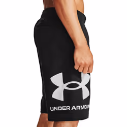 Under Armour Mens 2021 Rival FLC Big Logo Soft Brushed Cotton Fleece Shorts - XL, Black/Onyx White