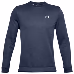 Under Armour Mens UA Water Repellent Fleece Lightweight Crew Sweater - S, Academy/Halo Gray
