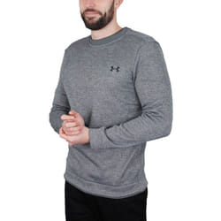 Under Armour Mens UA Water Repellent Fleece Lightweight Crew Sweater - S, Pitch Gray/Black