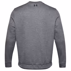 Under Armour Mens UA Water Repellent Fleece Lightweight Crew Sweater - S, Pitch Gray/Black