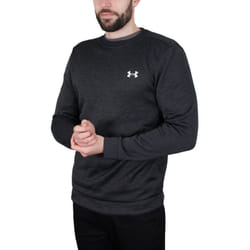 Under Armour Mens UA Water Repellent Fleece Lightweight Crew Sweater - M, Black/Halo Gray