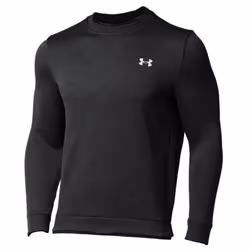 Under Armour Mens UA Water Repellent Fleece Lightweight Crew Sweater - M, Black/Halo Gray