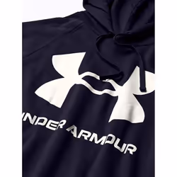 Under Armour Mens 2021 Rival Fleece Big Logo Soft Fleece Raglan Hoodie Hoody - L, Navy