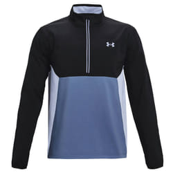 Under Armour Mens 2021 Storm Windstrike Half Zip Stretch Windproof Golf Sweater - S, Mineral/Black/Isotope Blue
