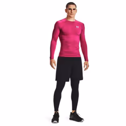 Under Armour Men's HeatGear Armour Leggings   Black (001)/Pitch Gray  Large