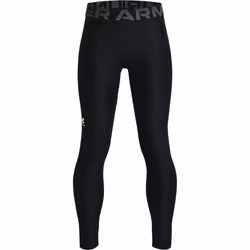 Under Armour Boys HeatGear Armour Leggings Black (001)/Pitch Gray
