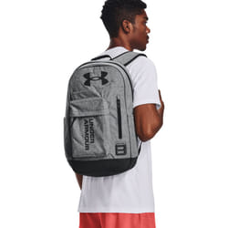 Under Armour Unisex 2021 Halftime Storm Water Repellent Laptop Rucksack - One Size, Pitch Grey Heather/Black