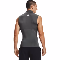 Under Armour Men's HeatGear Armour Compression Mock Sleeveless  Carbon