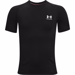 Under Armour Boys HeatGear Armour Short-Sleeve T-Shirt Black (001)/W