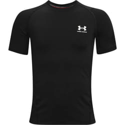 Under Armour Boys HeatGear Armour Short-Sleeve T-Shirt   Black (001)/W