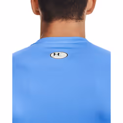 Under Armour Men's Armour HeatGear Compression Short-Sleeve T-Shirt   Carolina Blue (475)/White  Large
