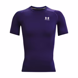 Under Armour Men's Armour HeatGear Compression Short-Sleeve T-Shirt Purple (500)/White Medium