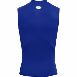 Under Armour Men's Armour HeatGear Compression Sleeveless T-Shirt   Royal Blue (400)/White  Large