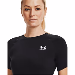 Under Armour Women's HeatGear Compression Short-Sleeve T-Shirt  Black - Additional view 4