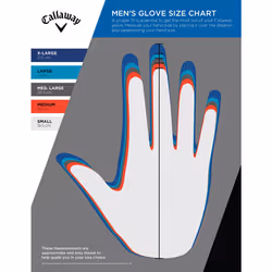 Golf 2022 Tour Authentic Glove (White, Standard XX-Large, Worn on Right Hand)