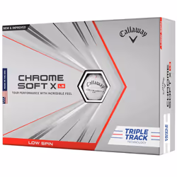 CALLAWAY CHROME SOFT X LS TRIPLE TRACK GOLF BALLS / WHITE / MULTIBUY DOZEN DEALS