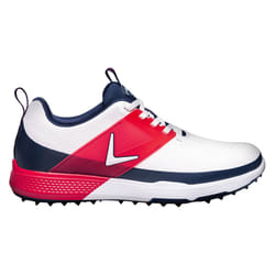 Callaway Golf Mens M593 Nitro Blaze Spikeless Waterproof Golf Shoes - UK 7, White/Navy/Red
