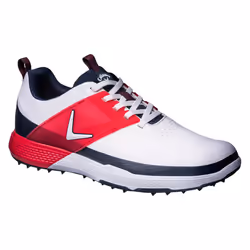 Callaway Golf Mens M593 Nitro Blaze Spikeless Waterproof Golf Shoes - UK 7, White/Navy/Red