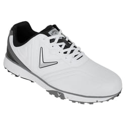 Callaway Golf Mens M258 Chev Max Waterproof Spiked Breathable Golf Shoes - UK 7.5, White/Black