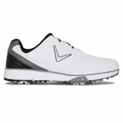 Callaway Golf Mens M258 Chev Max Waterproof Spiked Breathable Golf Shoes - UK 7.5, White/Black