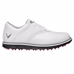 Callaway Golf Mens M597 LUX Leather Upper Spikeless Cushioned Golf Shoes - UK 10.5, White/White