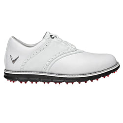 Callaway Golf Mens M597 LUX Leather Upper Spikeless Cushioned Golf Shoes - UK 10.5, White/White