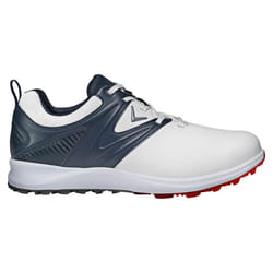 Callaway Golf Mens M599 ADAPT Spikeless Leather Upper Golf Shoes - UK 8, White/Navy