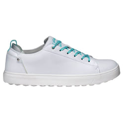 Callaway Golf Womens W684 Laguna Leather Upper Spikeless Golf Shoes - UK 5, White/Aqua