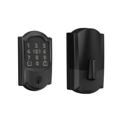 Schlage BE499WB CAM 622 Encode Plus WiFi Deadbolt Smart Lock  Keyless Entry Touchscreen Door Lock with Camelot Trim  Matte Black