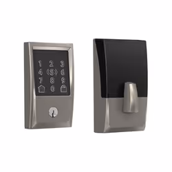 Schlage BE499WB CEN 619 Encode Plus WiFi Deadbolt Smart Lock Keyless Entry Touchscreen Door Lock with Century Trim Satin Ni ...
