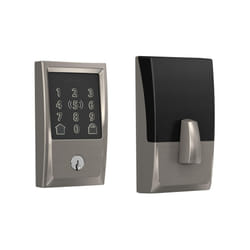 Schlage BE499WB CEN 619 Encode Plus WiFi Deadbolt Smart Lock  Keyless Entry Touchscreen Door Lock with Century Trim  Satin Nickel