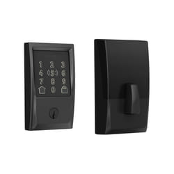 Schlage BE499WB CEN 622 Encode Plus WiFi Deadbolt Smart Lock  Keyless Entry Touchscreen Door Lock with Century Trim  Matte Black