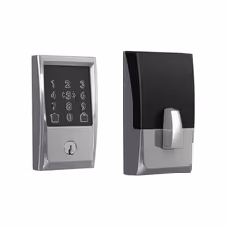 Schlage BE499WB CEN 625 Encode Plus WiFi Deadbolt Smart Lock  Keyless Entry Touchscreen Door Lock with Century Trim  Bright C ...
